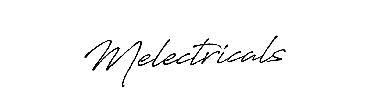 Create a beautiful signature design for name Melectricals. With this signature (Antro_Vectra_Bolder) fonts, you can make a handwritten signature for free. Melectricals signature style 7 images and pictures png