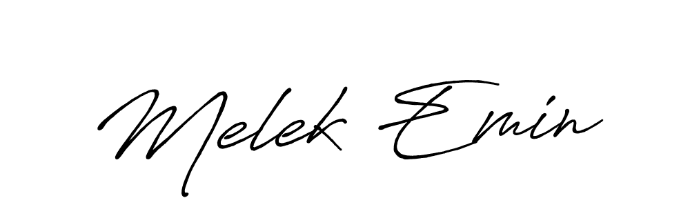 Antro_Vectra_Bolder is a professional signature style that is perfect for those who want to add a touch of class to their signature. It is also a great choice for those who want to make their signature more unique. Get Melek Emin name to fancy signature for free. Melek Emin signature style 7 images and pictures png