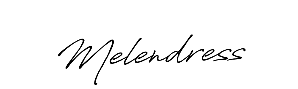 You should practise on your own different ways (Antro_Vectra_Bolder) to write your name (Melendress) in signature. don't let someone else do it for you. Melendress signature style 7 images and pictures png