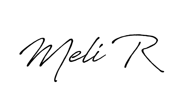 Make a beautiful signature design for name Meli R. Use this online signature maker to create a handwritten signature for free. Meli R signature style 7 images and pictures png