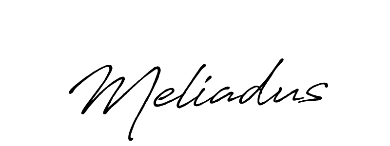 Meliadus stylish signature style. Best Handwritten Sign (Antro_Vectra_Bolder) for my name. Handwritten Signature Collection Ideas for my name Meliadus. Meliadus signature style 7 images and pictures png
