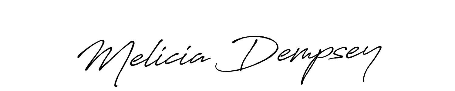 Also You can easily find your signature by using the search form. We will create Melicia Dempsey name handwritten signature images for you free of cost using Antro_Vectra_Bolder sign style. Melicia Dempsey signature style 7 images and pictures png