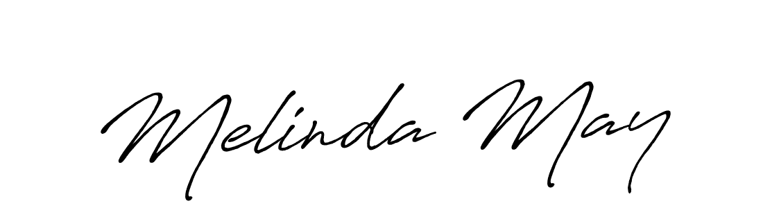 Use a signature maker to create a handwritten signature online. With this signature software, you can design (Antro_Vectra_Bolder) your own signature for name Melinda May. Melinda May signature style 7 images and pictures png