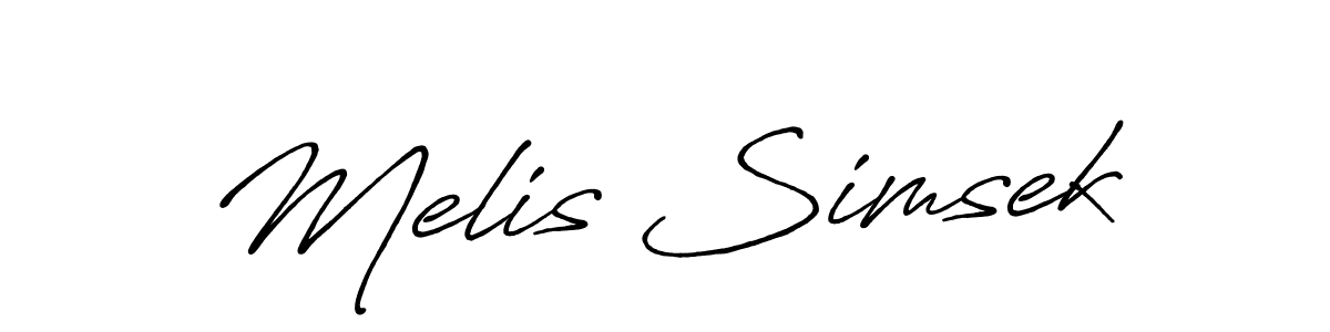 How to Draw Melis Simsek signature style? Antro_Vectra_Bolder is a latest design signature styles for name Melis Simsek. Melis Simsek signature style 7 images and pictures png