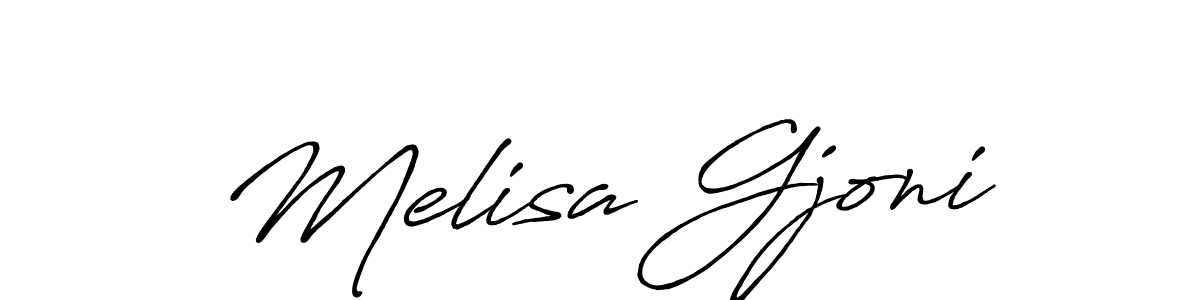 Make a beautiful signature design for name Melisa Gjoni. Use this online signature maker to create a handwritten signature for free. Melisa Gjoni signature style 7 images and pictures png