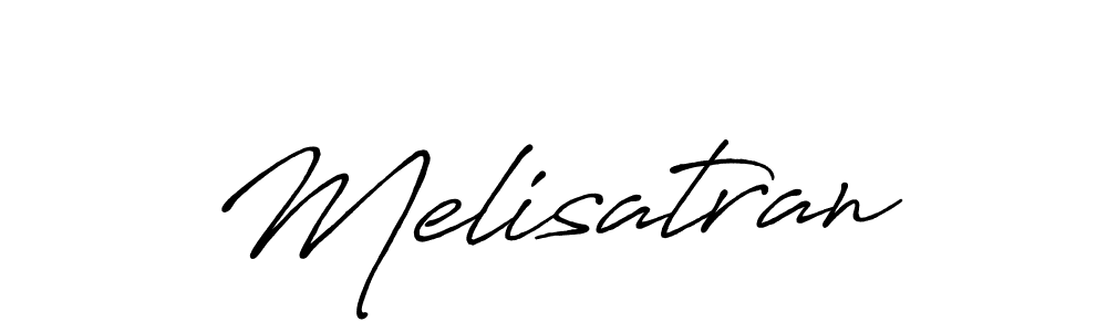 How to make Melisatran signature? Antro_Vectra_Bolder is a professional autograph style. Create handwritten signature for Melisatran name. Melisatran signature style 7 images and pictures png