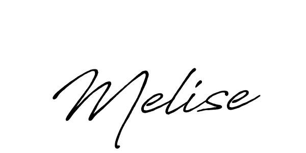 Also You can easily find your signature by using the search form. We will create Melise name handwritten signature images for you free of cost using Antro_Vectra_Bolder sign style. Melise signature style 7 images and pictures png