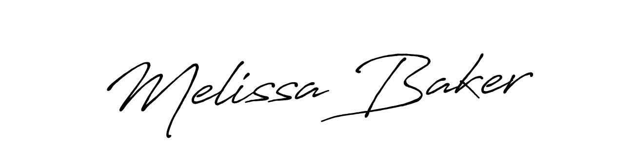 The best way (Antro_Vectra_Bolder) to make a short signature is to pick only two or three words in your name. The name Melissa Baker include a total of six letters. For converting this name. Melissa Baker signature style 7 images and pictures png