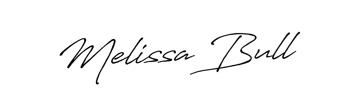 How to make Melissa Bull name signature. Use Antro_Vectra_Bolder style for creating short signs online. This is the latest handwritten sign. Melissa Bull signature style 7 images and pictures png