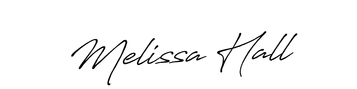 Use a signature maker to create a handwritten signature online. With this signature software, you can design (Antro_Vectra_Bolder) your own signature for name Melissa Hall. Melissa Hall signature style 7 images and pictures png