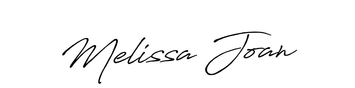 You should practise on your own different ways (Antro_Vectra_Bolder) to write your name (Melissa Joan) in signature. don't let someone else do it for you. Melissa Joan signature style 7 images and pictures png