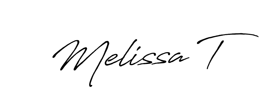 Also we have Melissa T name is the best signature style. Create professional handwritten signature collection using Antro_Vectra_Bolder autograph style. Melissa T signature style 7 images and pictures png