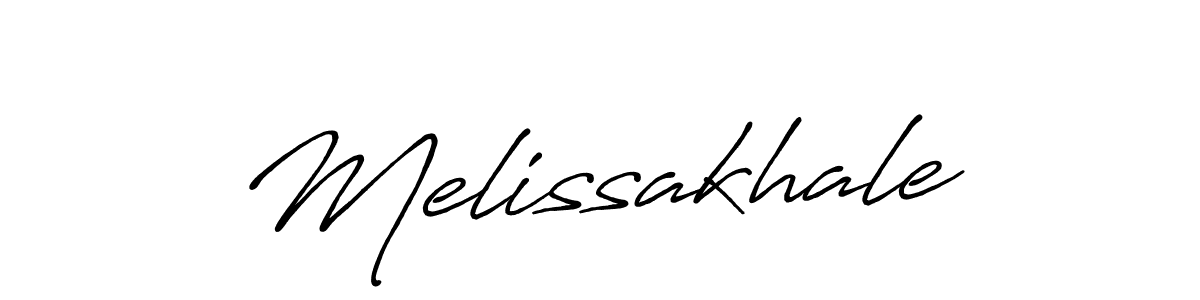 Design your own signature with our free online signature maker. With this signature software, you can create a handwritten (Antro_Vectra_Bolder) signature for name Melissakhale. Melissakhale signature style 7 images and pictures png