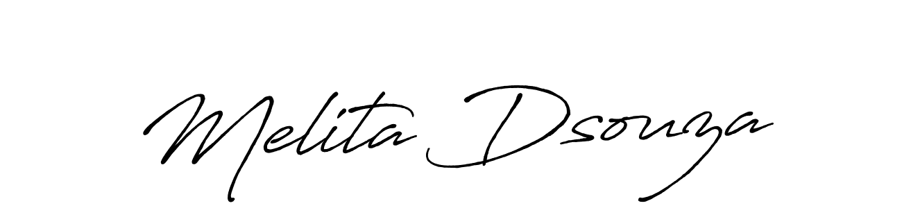 Best and Professional Signature Style for Melita Dsouza. Antro_Vectra_Bolder Best Signature Style Collection. Melita Dsouza signature style 7 images and pictures png