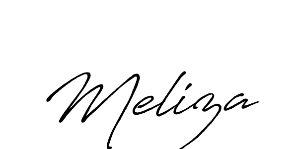 It looks lik you need a new signature style for name Meliza. Design unique handwritten (Antro_Vectra_Bolder) signature with our free signature maker in just a few clicks. Meliza signature style 7 images and pictures png