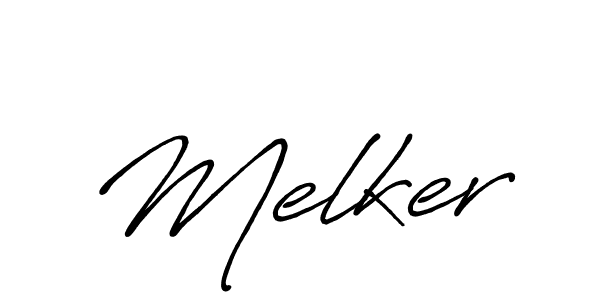 Use a signature maker to create a handwritten signature online. With this signature software, you can design (Antro_Vectra_Bolder) your own signature for name Melker. Melker signature style 7 images and pictures png