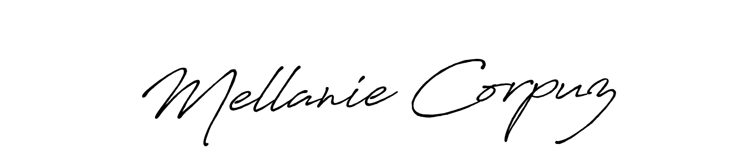It looks lik you need a new signature style for name Mellanie Corpuz. Design unique handwritten (Antro_Vectra_Bolder) signature with our free signature maker in just a few clicks. Mellanie Corpuz signature style 7 images and pictures png