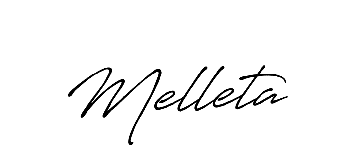 How to make Melleta signature? Antro_Vectra_Bolder is a professional autograph style. Create handwritten signature for Melleta name. Melleta signature style 7 images and pictures png