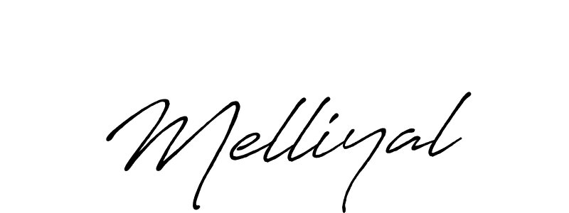 if you are searching for the best signature style for your name Melliyal. so please give up your signature search. here we have designed multiple signature styles  using Antro_Vectra_Bolder. Melliyal signature style 7 images and pictures png