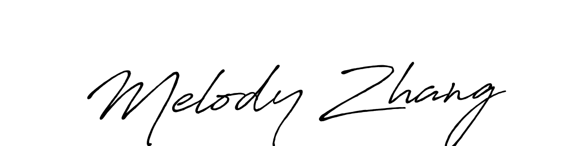 How to make Melody Zhang name signature. Use Antro_Vectra_Bolder style for creating short signs online. This is the latest handwritten sign. Melody Zhang signature style 7 images and pictures png