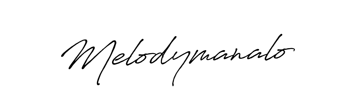 Melodymanalo stylish signature style. Best Handwritten Sign (Antro_Vectra_Bolder) for my name. Handwritten Signature Collection Ideas for my name Melodymanalo. Melodymanalo signature style 7 images and pictures png