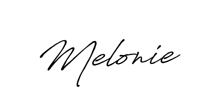 Design your own signature with our free online signature maker. With this signature software, you can create a handwritten (Antro_Vectra_Bolder) signature for name Melonie. Melonie signature style 7 images and pictures png