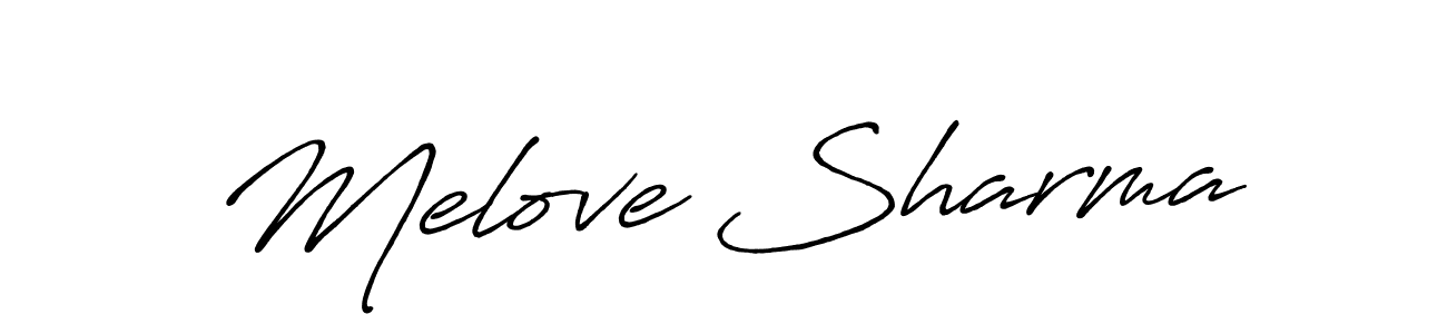 if you are searching for the best signature style for your name Melove Sharma. so please give up your signature search. here we have designed multiple signature styles  using Antro_Vectra_Bolder. Melove Sharma signature style 7 images and pictures png