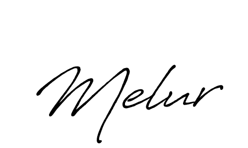Design your own signature with our free online signature maker. With this signature software, you can create a handwritten (Antro_Vectra_Bolder) signature for name Melur. Melur signature style 7 images and pictures png