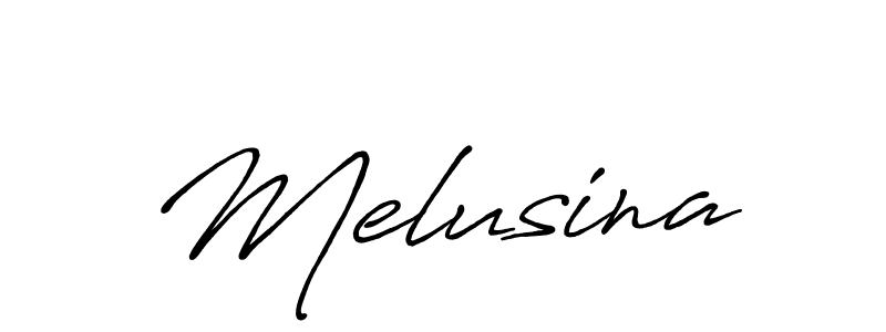 if you are searching for the best signature style for your name Melusina. so please give up your signature search. here we have designed multiple signature styles  using Antro_Vectra_Bolder. Melusina signature style 7 images and pictures png