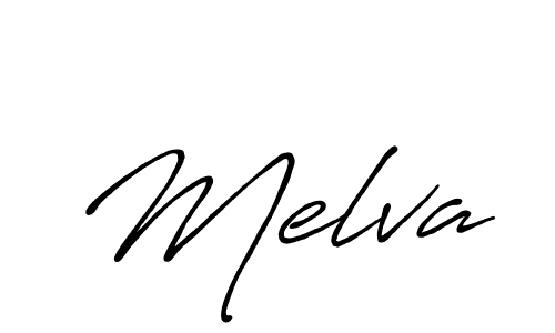 Create a beautiful signature design for name Melva. With this signature (Antro_Vectra_Bolder) fonts, you can make a handwritten signature for free. Melva signature style 7 images and pictures png