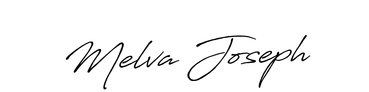 How to make Melva Joseph signature? Antro_Vectra_Bolder is a professional autograph style. Create handwritten signature for Melva Joseph name. Melva Joseph signature style 7 images and pictures png