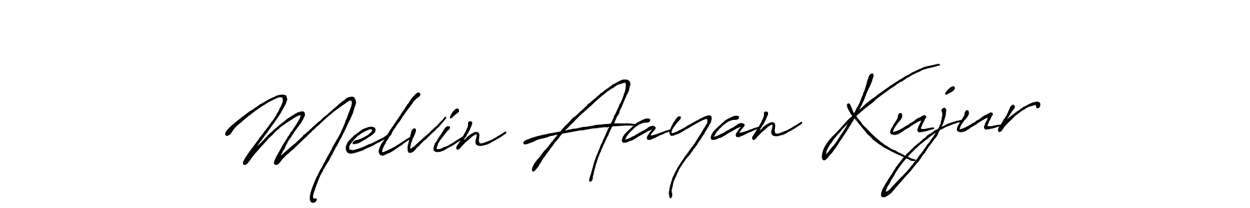 Design your own signature with our free online signature maker. With this signature software, you can create a handwritten (Antro_Vectra_Bolder) signature for name Melvin Aayan Kujur. Melvin Aayan Kujur signature style 7 images and pictures png