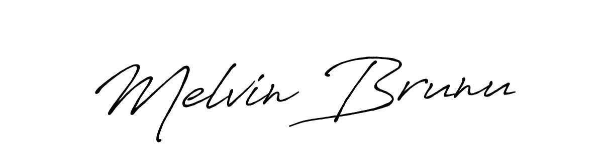 How to make Melvin Brunu signature? Antro_Vectra_Bolder is a professional autograph style. Create handwritten signature for Melvin Brunu name. Melvin Brunu signature style 7 images and pictures png