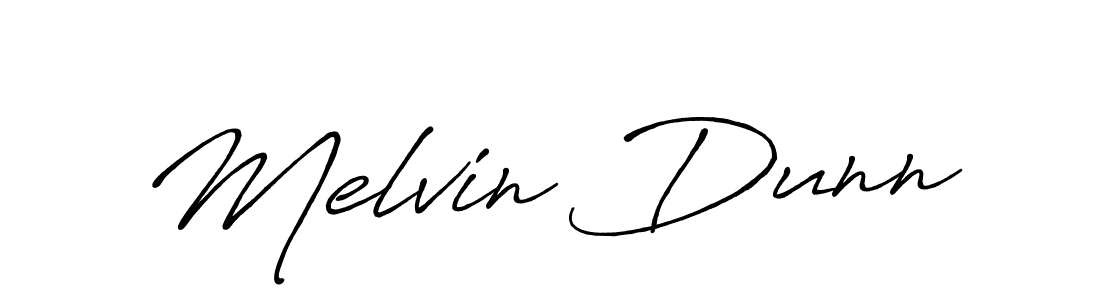 Make a beautiful signature design for name Melvin Dunn. With this signature (Antro_Vectra_Bolder) style, you can create a handwritten signature for free. Melvin Dunn signature style 7 images and pictures png