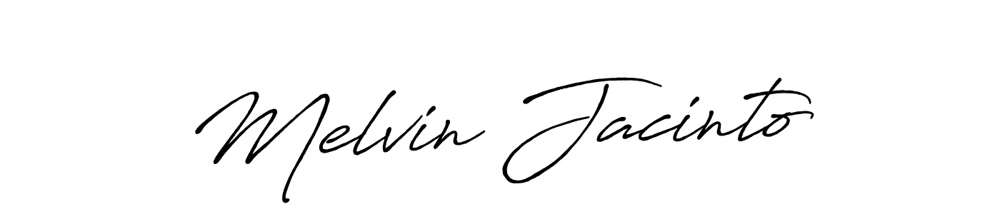 Use a signature maker to create a handwritten signature online. With this signature software, you can design (Antro_Vectra_Bolder) your own signature for name Melvin Jacinto. Melvin Jacinto signature style 7 images and pictures png