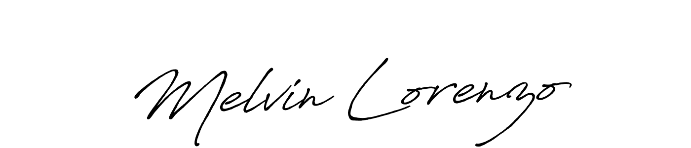 How to make Melvin Lorenzo signature? Antro_Vectra_Bolder is a professional autograph style. Create handwritten signature for Melvin Lorenzo name. Melvin Lorenzo signature style 7 images and pictures png