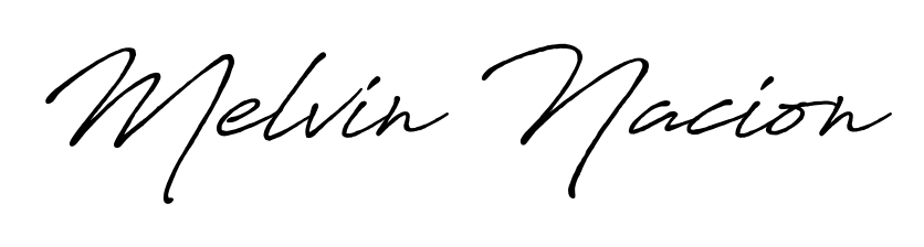 Enhance your business communications with Melvin Nacion signature in Antro_Vectra_Bolder lettering. Clean, modern, and universally compatible. Melvin Nacion signature style 7 images and pictures png