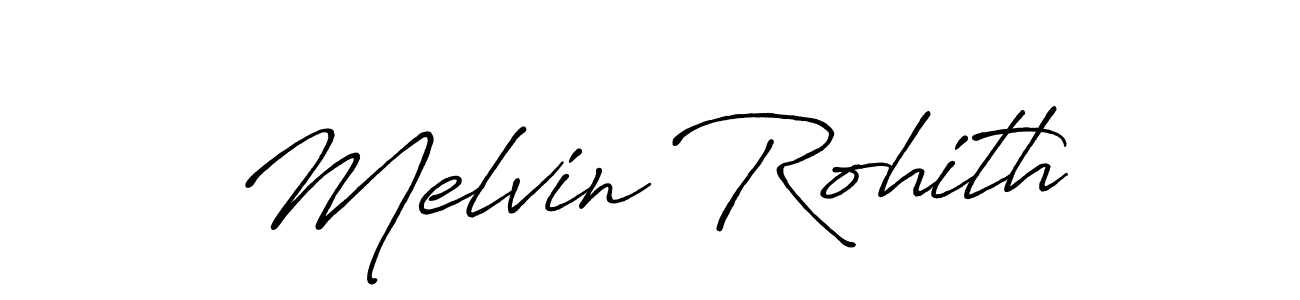 Also we have Melvin Rohith name is the best signature style. Create professional handwritten signature collection using Antro_Vectra_Bolder autograph style. Melvin Rohith signature style 7 images and pictures png