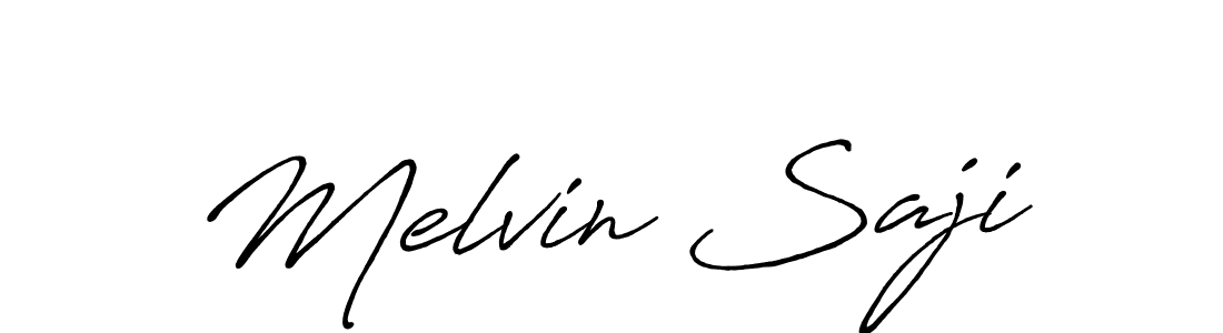 Make a short Melvin Saji signature style. Manage your documents anywhere anytime using Antro_Vectra_Bolder. Create and add eSignatures, submit forms, share and send files easily. Melvin Saji signature style 7 images and pictures png