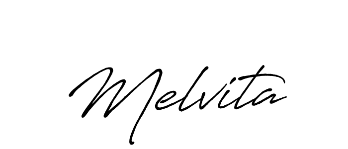 Also we have Melvita name is the best signature style. Create professional handwritten signature collection using Antro_Vectra_Bolder autograph style. Melvita signature style 7 images and pictures png
