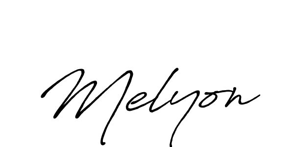 It looks lik you need a new signature style for name Melyon. Design unique handwritten (Antro_Vectra_Bolder) signature with our free signature maker in just a few clicks. Melyon signature style 7 images and pictures png