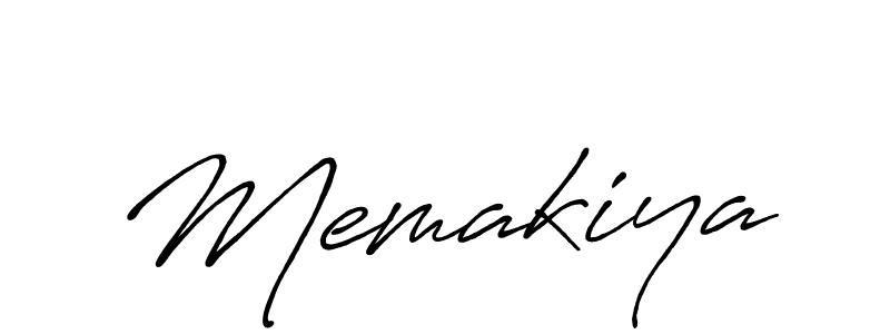 Memakiya stylish signature style. Best Handwritten Sign (Antro_Vectra_Bolder) for my name. Handwritten Signature Collection Ideas for my name Memakiya. Memakiya signature style 7 images and pictures png