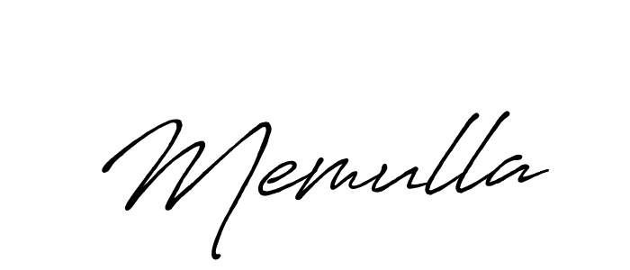 Memulla stylish signature style. Best Handwritten Sign (Antro_Vectra_Bolder) for my name. Handwritten Signature Collection Ideas for my name Memulla. Memulla signature style 7 images and pictures png