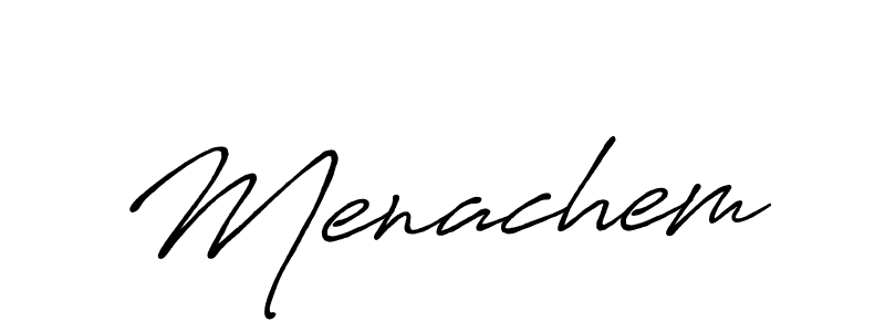 The best way (Antro_Vectra_Bolder) to make a short signature is to pick only two or three words in your name. The name Menachem include a total of six letters. For converting this name. Menachem signature style 7 images and pictures png