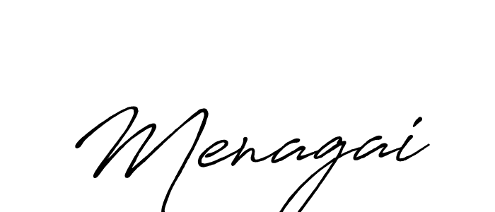 Make a beautiful signature design for name Menagai. With this signature (Antro_Vectra_Bolder) style, you can create a handwritten signature for free. Menagai signature style 7 images and pictures png