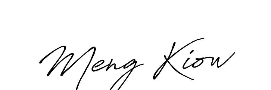 Use a signature maker to create a handwritten signature online. With this signature software, you can design (Antro_Vectra_Bolder) your own signature for name Meng Kiow. Meng Kiow signature style 7 images and pictures png