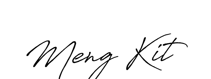 The best way (Antro_Vectra_Bolder) to make a short signature is to pick only two or three words in your name. The name Meng Kit include a total of six letters. For converting this name. Meng Kit signature style 7 images and pictures png