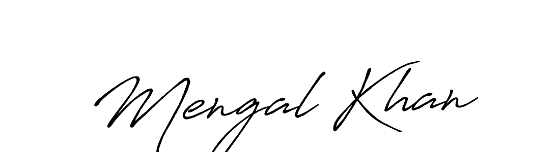 Create a beautiful signature design for name Mengal Khan. With this signature (Antro_Vectra_Bolder) fonts, you can make a handwritten signature for free. Mengal Khan signature style 7 images and pictures png