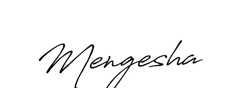 How to make Mengesha signature? Antro_Vectra_Bolder is a professional autograph style. Create handwritten signature for Mengesha name. Mengesha signature style 7 images and pictures png