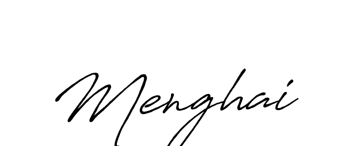 It looks lik you need a new signature style for name Menghai. Design unique handwritten (Antro_Vectra_Bolder) signature with our free signature maker in just a few clicks. Menghai signature style 7 images and pictures png